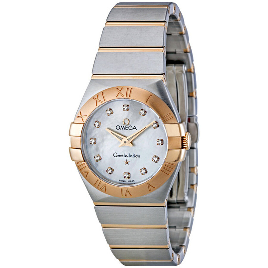 Omega Constellation White Mother of Pearl Dial Ladies Watch 123.20.27