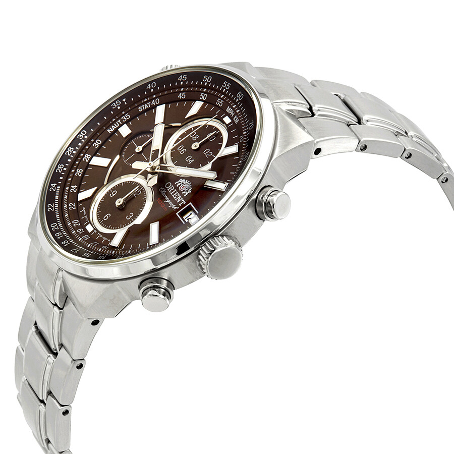 Orient Classic Chronograph Brown Dial Men's Watch FTT15003T Orient