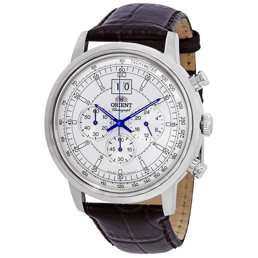 Orient Classic Chronograph White Dial Men's Watch FTV02004W0 - Orient ...