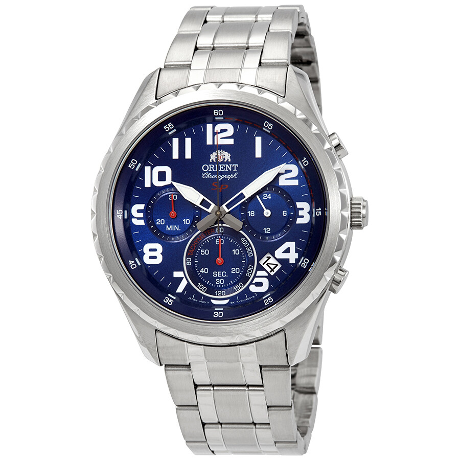 Orient Sport Chronograph Blue Dial Men's Watch FKV01002D Orient