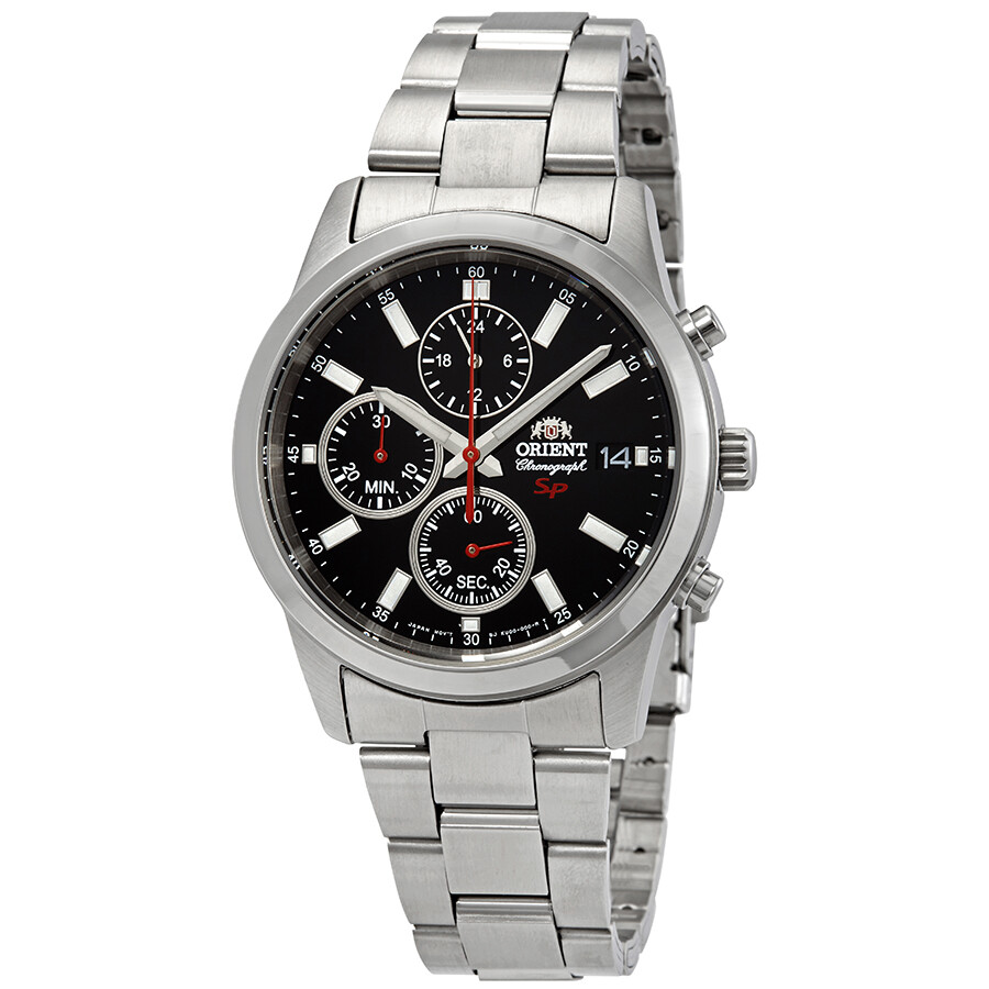 Orient Sporty Chronograph Black Dial Men's Watch FKU00002B Orient