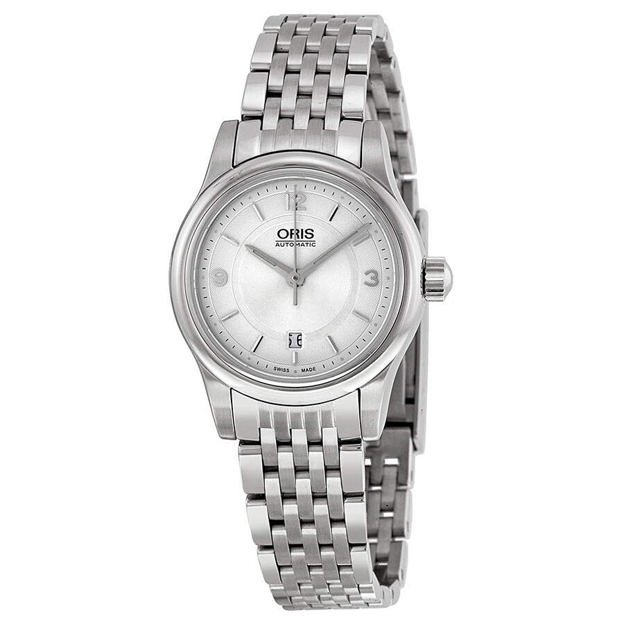Oris Classic Date Silver Dial Stainless Steel Ladies Watch 01 561 7650