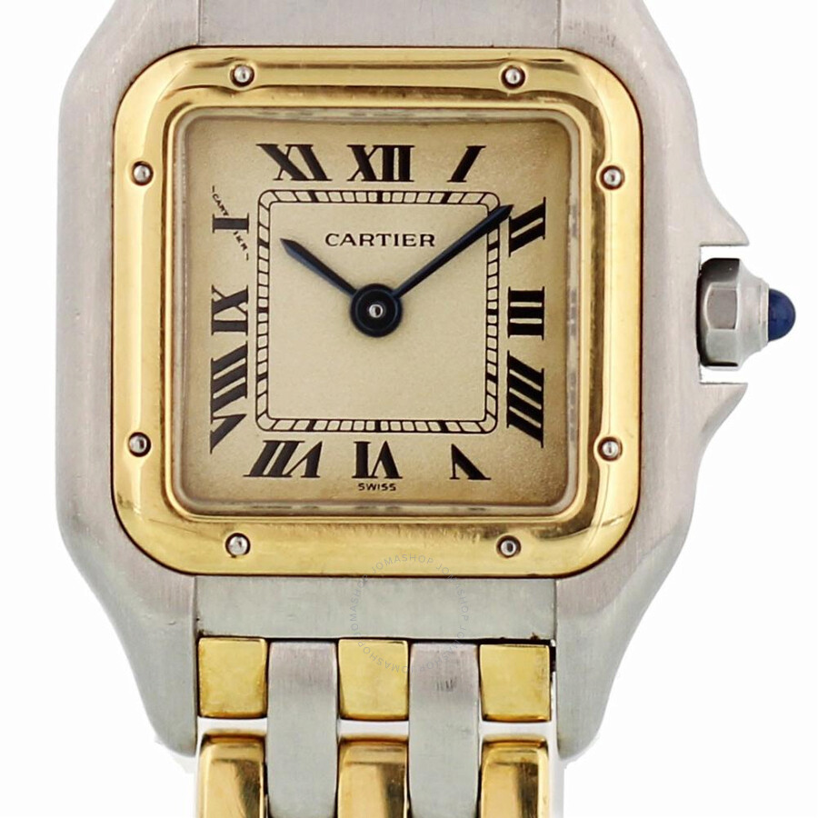 Preowned Cartier Panthere Cream Dial Ladies Watch 112000 Cartier