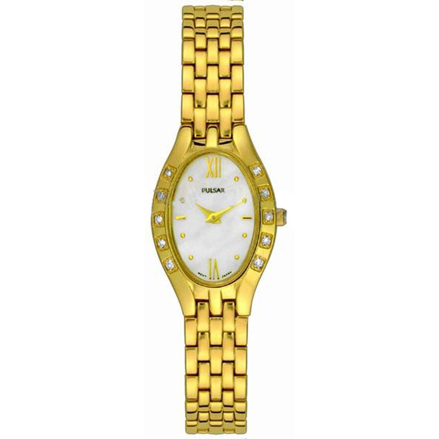Pulsar Mother of Pearl Dial Ladies Diamond Watch PEG668 Pulsar