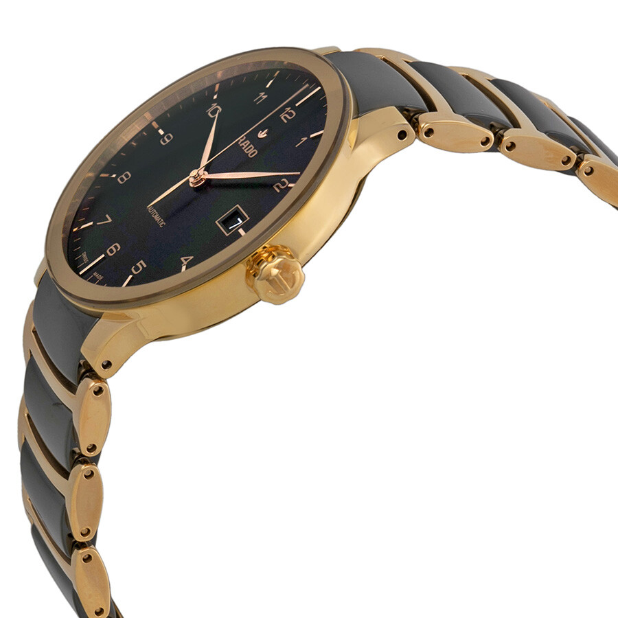 Rado Centrix Automatic Rose Gold and Black Ceramic Men's Watch