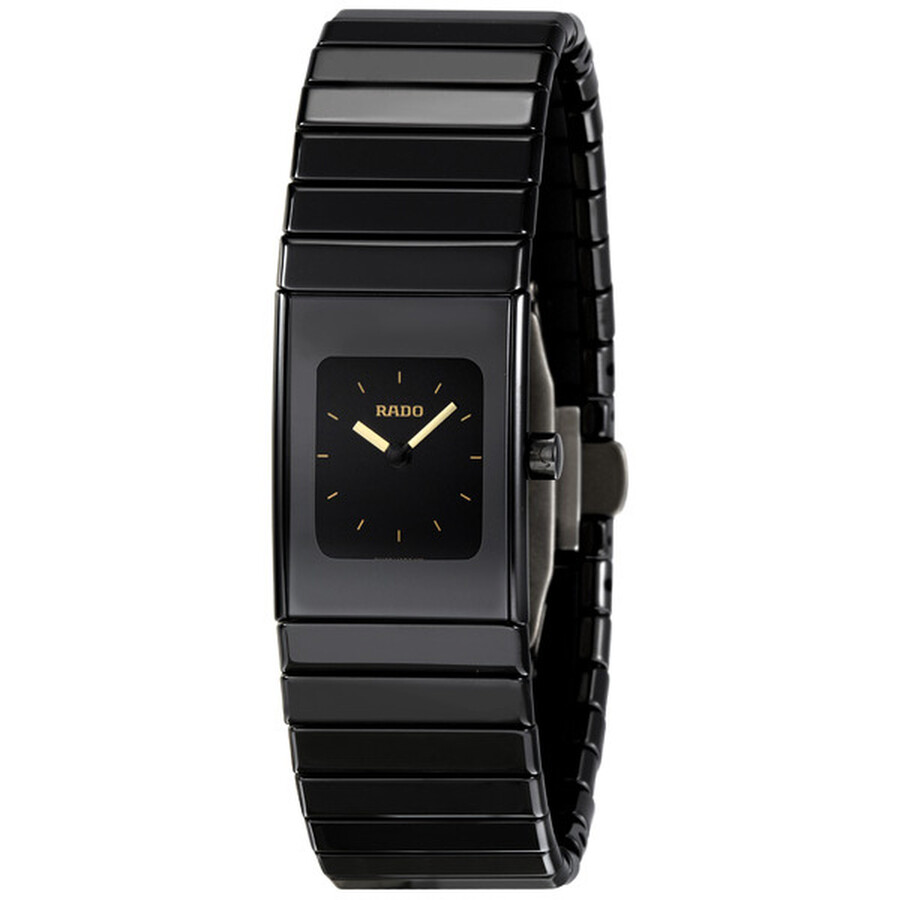 Rado Ceramica Small Black Dial Black Ceramic Ladies Watch R21540252