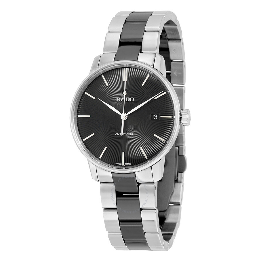 Rado Coupole Classic Automatic Black Dial Stainless Steel Black Ceramic ...