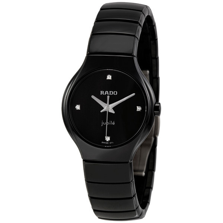 true jubile black dial ceramic ladies watch