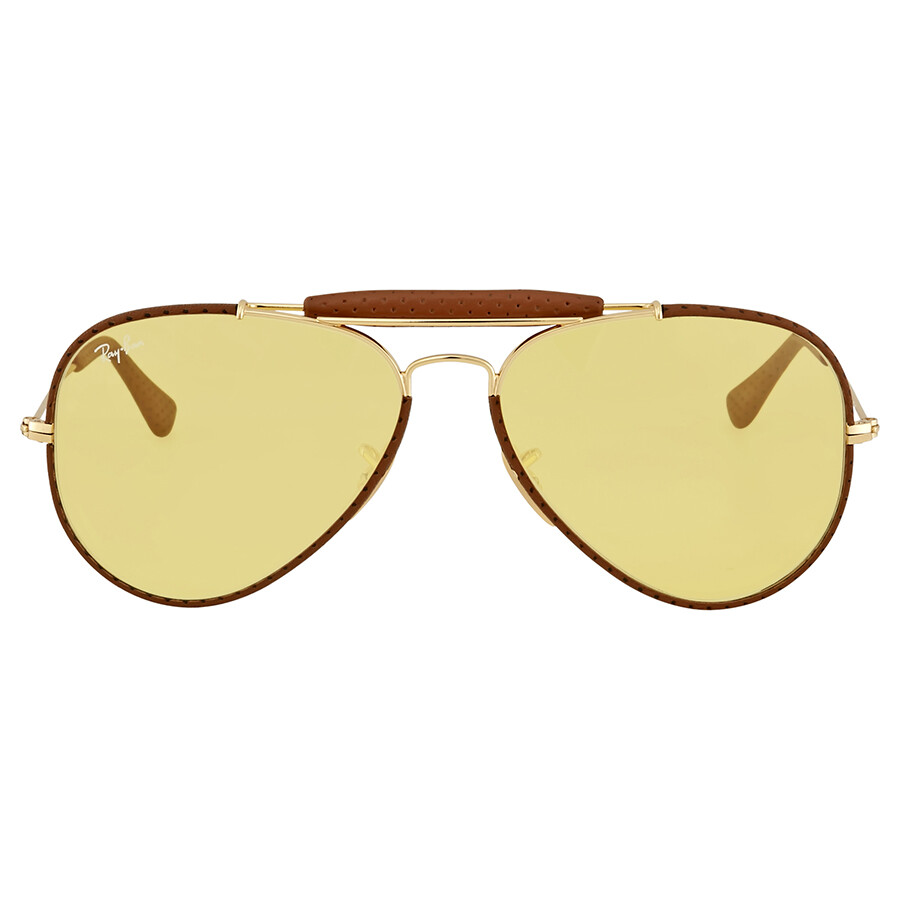 Ray Ban Outdoorsman Yellow Ambermatic Men's Sunglasses
