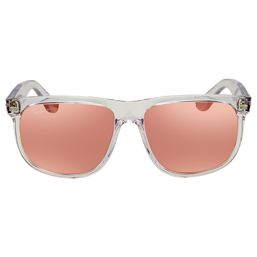 Ray Ban Pink Mirror Rectangular 56mm Sunglasses RB4147 6325E4 56 Ray