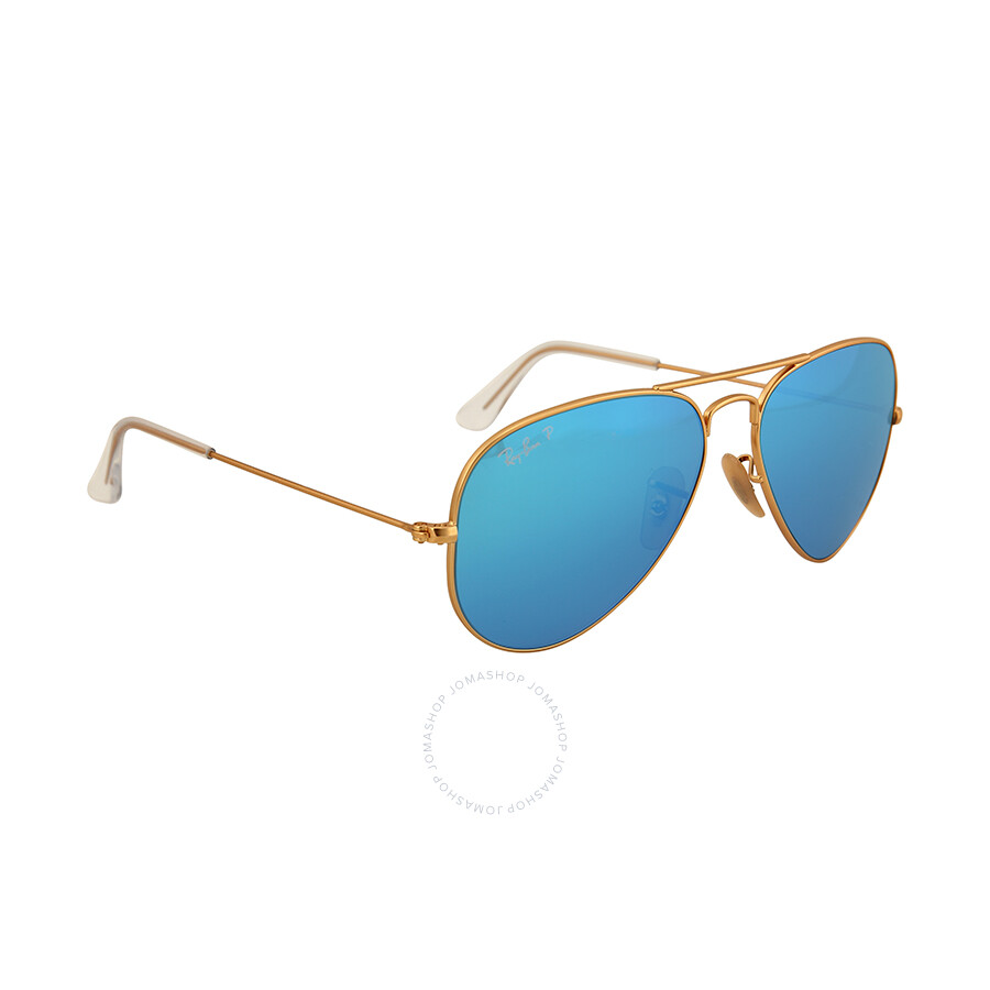 ray ban aviator polarized blue lenses