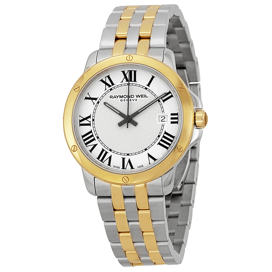 Raymond Weil Tango White Dial Two-Tone Steel With Gold PVD Men's Watch ...