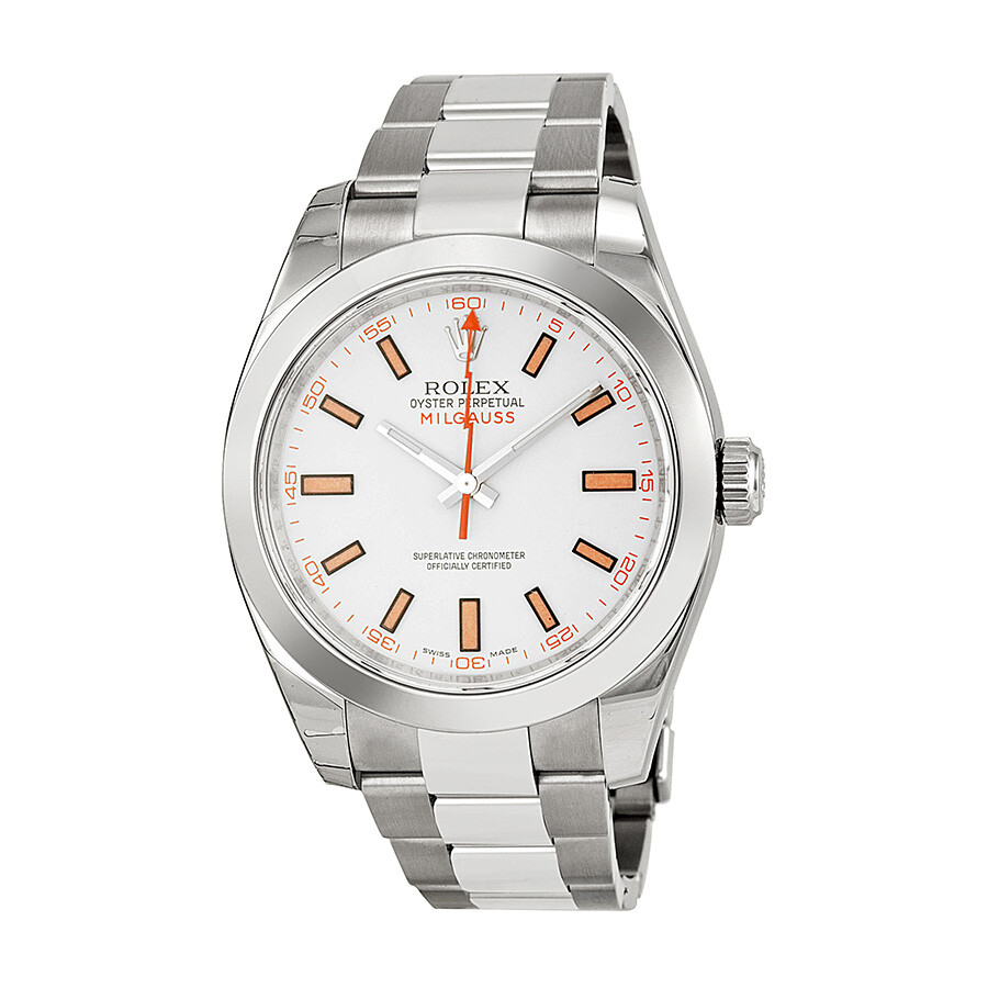 rolex milgauss white dial