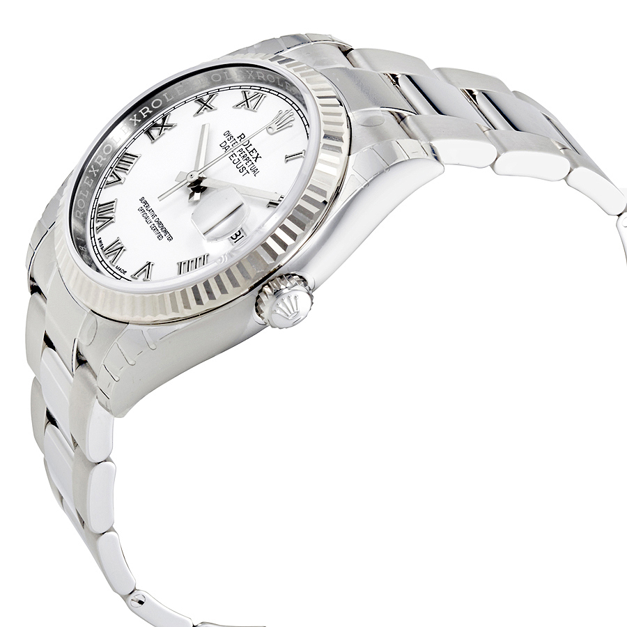 Rolex Oyster Perpetual 36 mm White Dial Stainless Steel Bracelet Automatic Men's Watch 116234WRO 