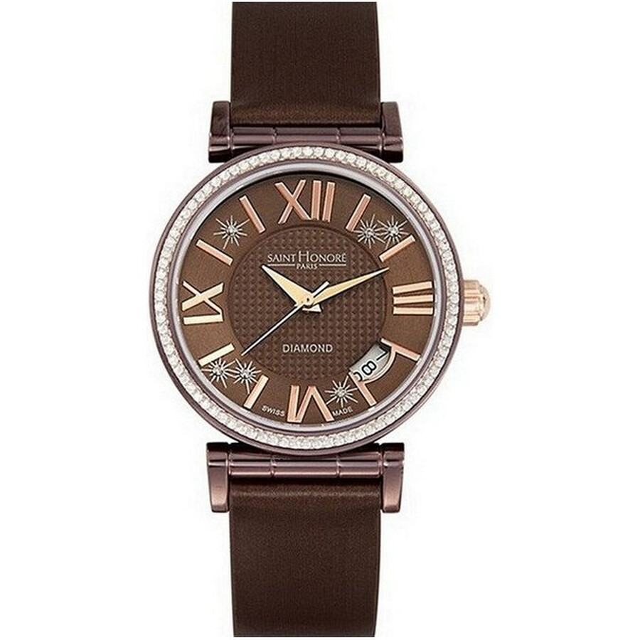 Saint Honore Opera Crystal Brown Dial Ladies Watch 752017 78MRDR