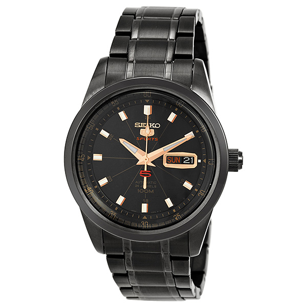 seiko 5 automatic black
