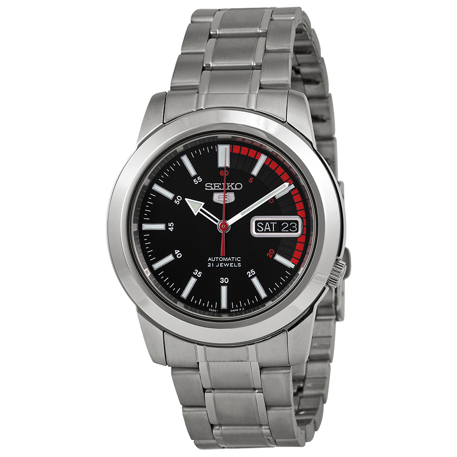 seiko 5 automatic black