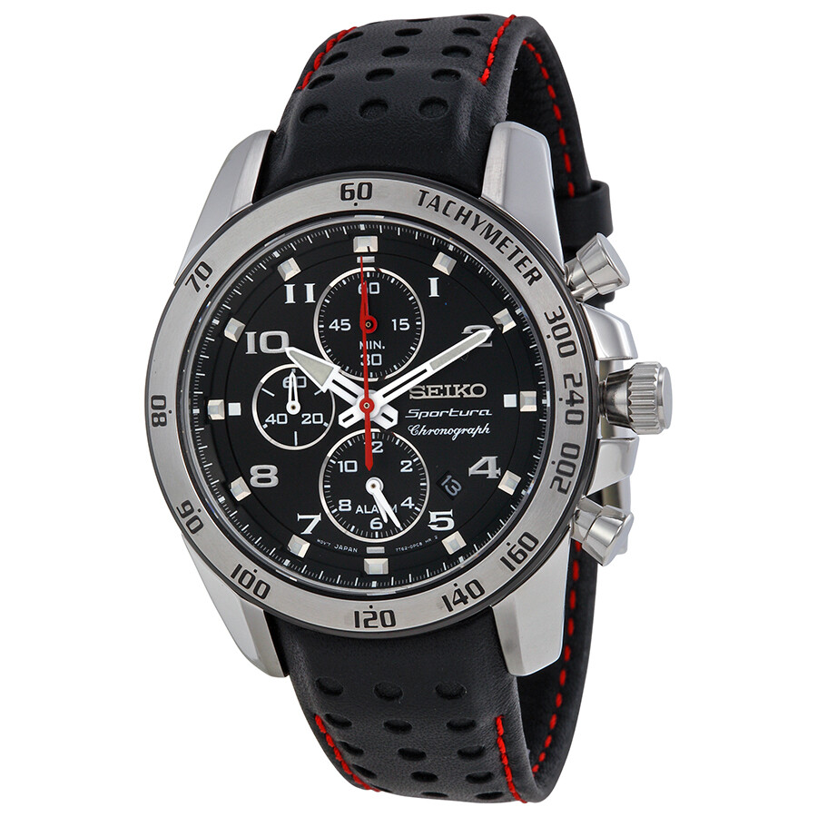 Seiko Sportura Chronograph Alarm Men's Watch SNAE65 Sportura Seiko