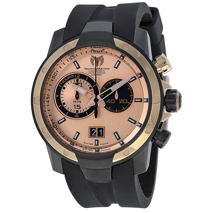 【jomashop】 technomarine lord noir chronograph gol