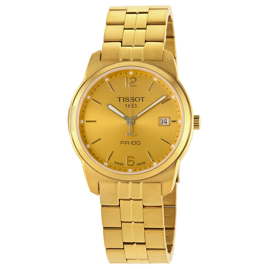 Tissot PR100 Gold PVD Men's Watch T0494103302700 PR 100 TClassic