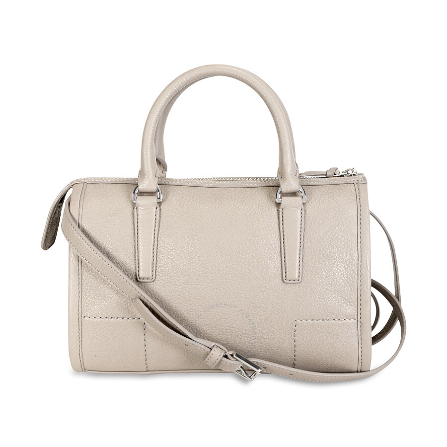 Tory Burch Britten Small Leather Satchel - French Grey - Tory Burch ...