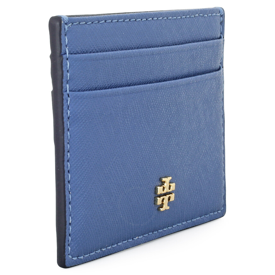 Tory Burch Robinson Slim Card Case Wallis Blue Tory Burch Handbags