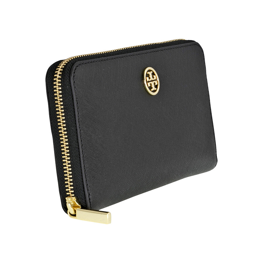 Tory Burch Robinson Zip Continental Wallet Black Tory Burch