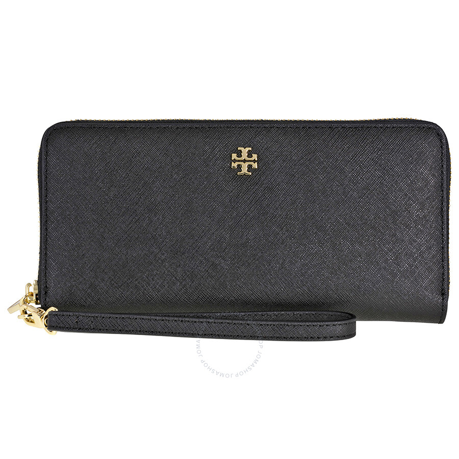 Tory Burch York Black Passport Continental Ladies Wallet Tory Burch Handbags