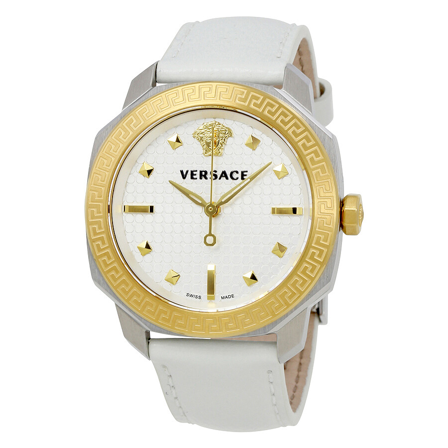 Versace Dylos Silver Dial Ladies Watch VQD020015 Dylos Versace Watches