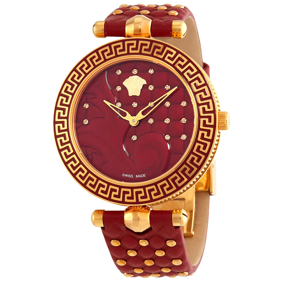 Versace Vanitas Red Dial Ladies Watch VK7080013 Vanitas Versace