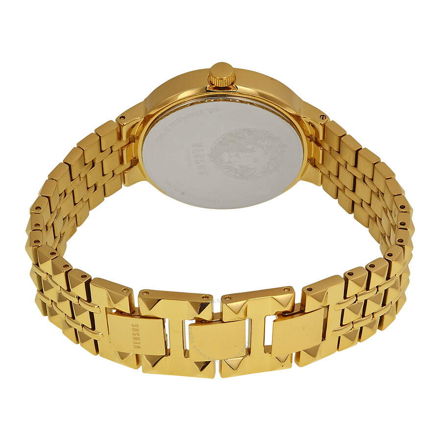 Versus By Versace Coral Gables Gold Tone Stainless Steel Ladies Watch