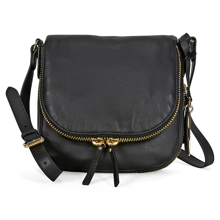 Vince Camuto Baily Leather Crossbody Black Vince Camuto Handbags