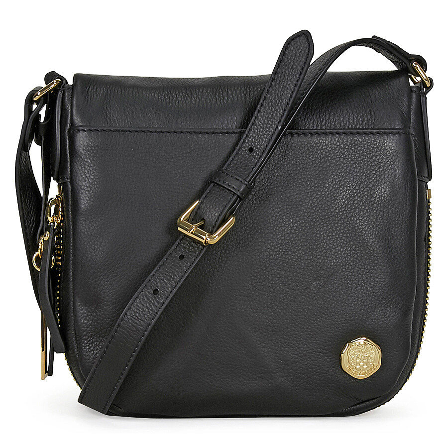 Vince Camuto Baily Leather Crossbody Black Vince Camuto Handbags